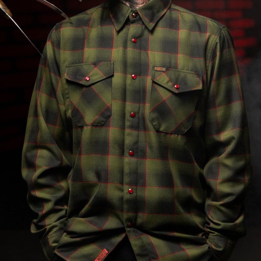 DIXXON Flannel ELM ST 2.0 Flannel Shirt - Freddy Krueger - Horror- Men's L - Picture 8 of 12